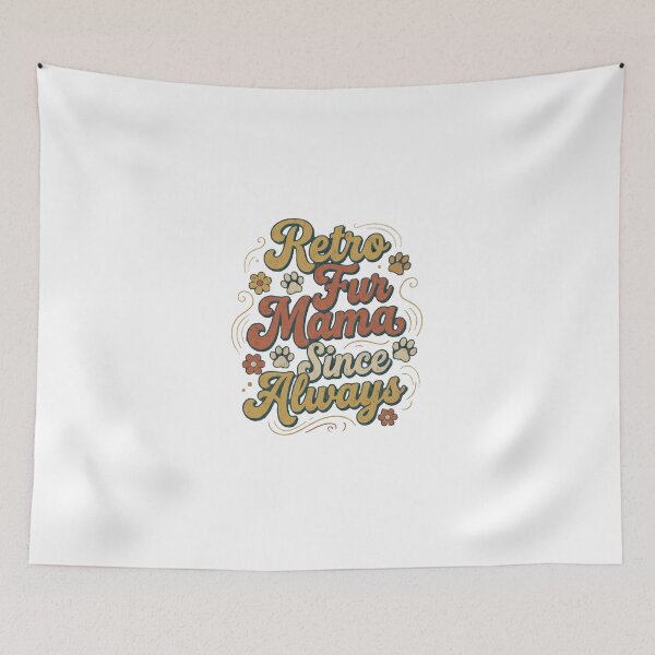 Item preview, Retro Fur Mama Since Always Vintage Cat Mom designed and sold by Quillway.