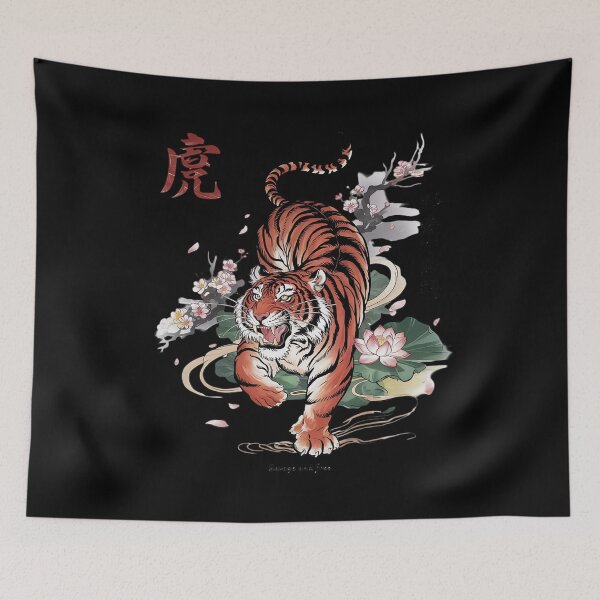 Item preview, Chinese New Year Of Tiger Print Japanese Aesthetic  designed and sold by PowAcademy.