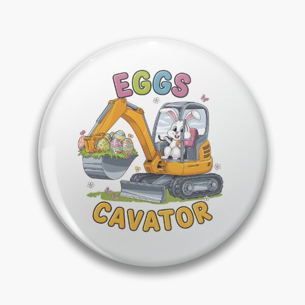 Item preview, EggsCavator Easter Day Excavator Hunting Egg Bunny designed and sold by SIGORDESIGN.