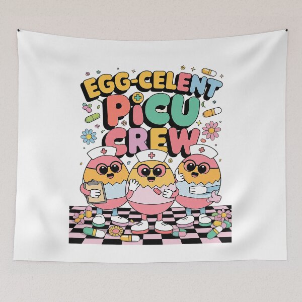 Item preview, Egg-Celent PICU Crew Eggs Nurse Nursing Easter Day designed and sold by SIGORDESIGN.