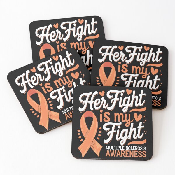 Item preview, Her Fight My Fight MS Multiple Sclerosis Awareness Women Men  designed and sold by CombatTask.