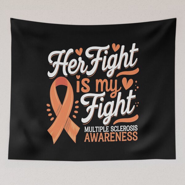 Item preview, Her Fight My Fight MS Multiple Sclerosis Awareness Women Men  designed and sold by CombatTask.