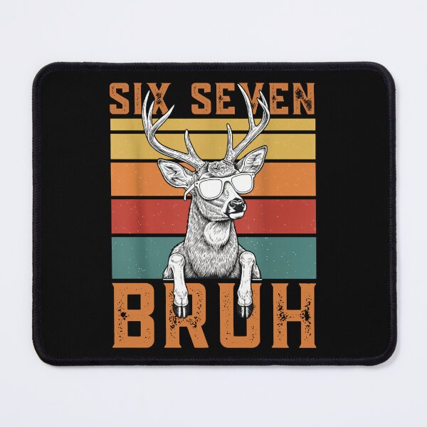 Item preview, Cool Deer With Shades Funny "Six Seven Bruh" T-Shirt designed and sold by LashondaGreen89.