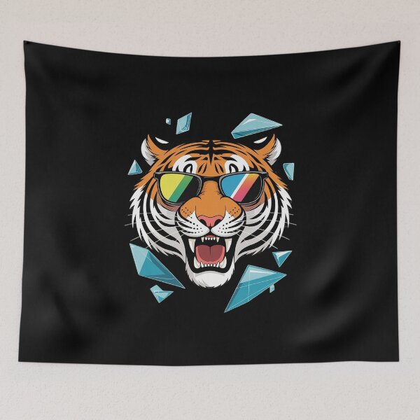 Item preview, Cool Growling Bengal Tiger with Sunglasses Fun  designed and sold by MathisBellanger.