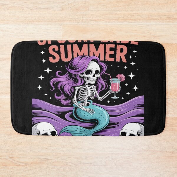 Item preview, Spooky Babe Summer Gothic Mermaid Skeleton Crystal Ocean designed and sold by AvagondaMind.