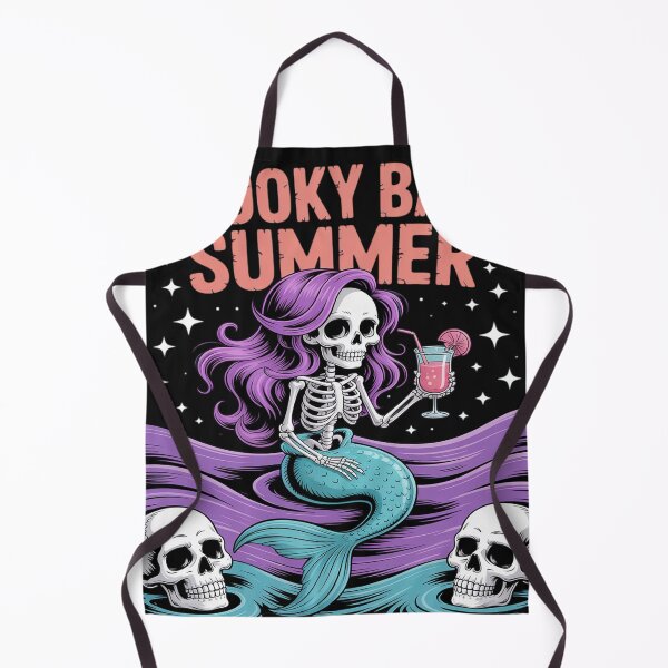 Item preview, Spooky Babe Summer Gothic Mermaid Skeleton Crystal Ocean designed and sold by AvagondaMind.