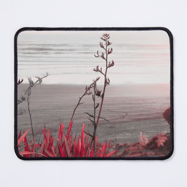 Item preview, Setting Sun Baylys Beach with red kōrari designed and sold by KiwiImages.