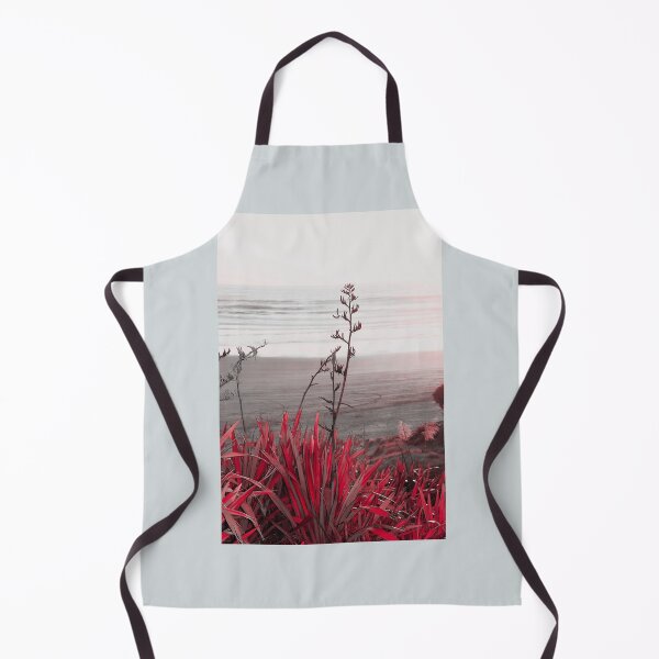 Item preview, Setting Sun Baylys Beach with red kōrari  designed and sold by KiwiImages.