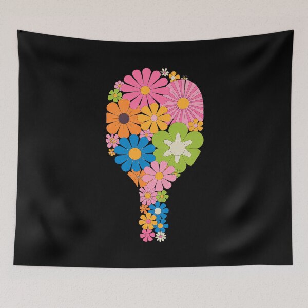 Item preview, Pickleball Sports Racquet Racket Paddle Flowers designed and sold by Slwankol.