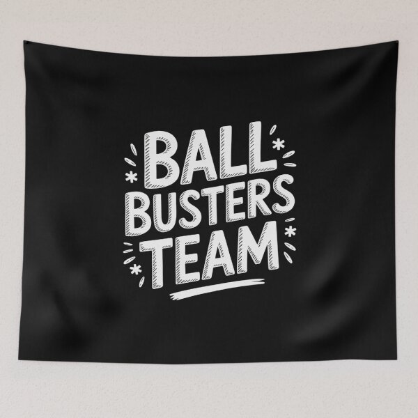 Artikelvorschau, Pickleball Store Ball Busters Team Unisex Erwachsene Schwarz Modernes Grafikdesign für Pickleball-Liebhaber entworfen und verkauft von Slwankol.