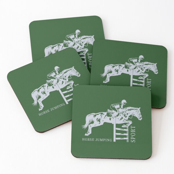 Item preview, Elegant Horse Jumping Equestrian Sport Monochromatic designed and sold by KiwiRider.