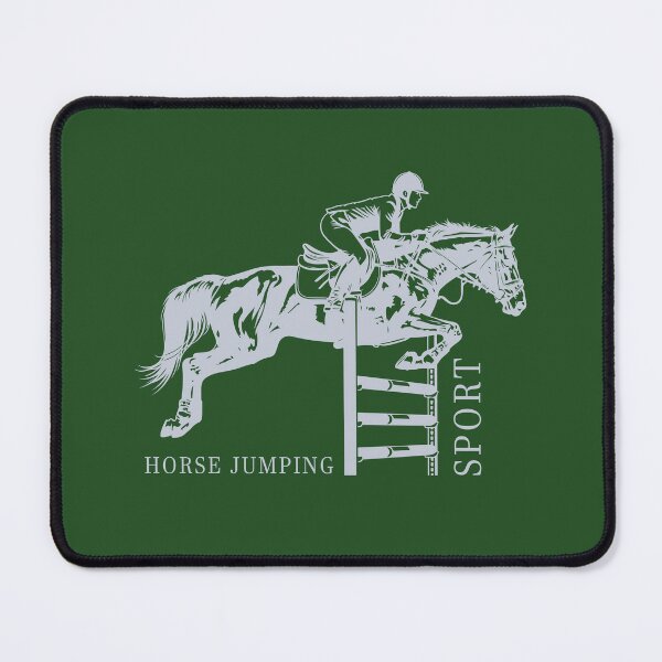 Item preview, Elegant Horse Jumping Equestrian Sport Monochromatic designed and sold by KiwiRider.