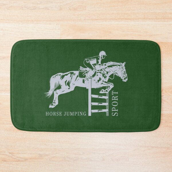 Item preview, Elegant Horse Jumping Equestrian Sport Monochromatic designed and sold by KiwiRider.