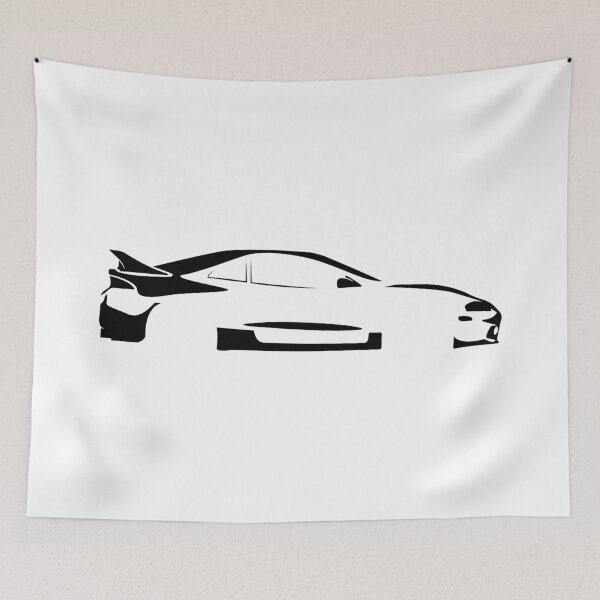 Item preview, Eclipse GSX AWD (1999) Minimalist Car Silhouette (Black) designed and sold by FearnCreative.