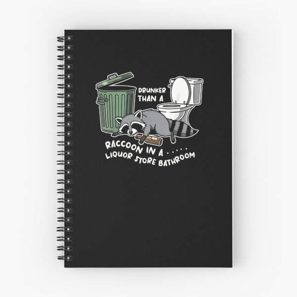 Item preview, Drunk Raccoon in A Liquor Store Bathroom  designed and sold by lesiamaxwell.