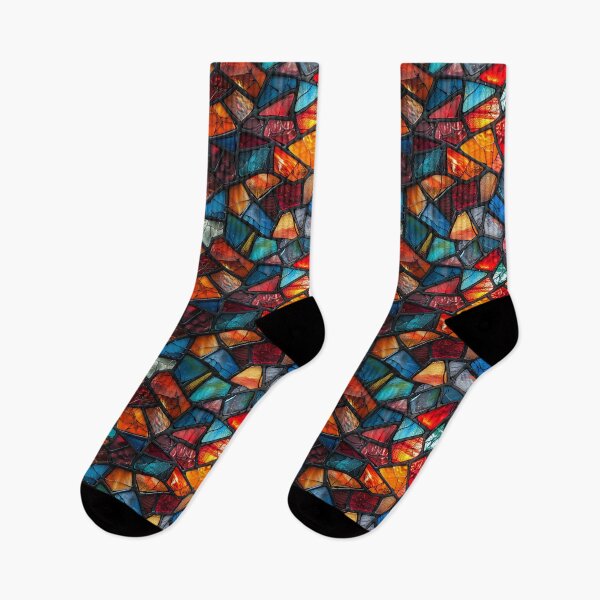 Item preview, Vibrant Broken Stained Glass Mosaic Texture designed and sold by NTGUILTY.