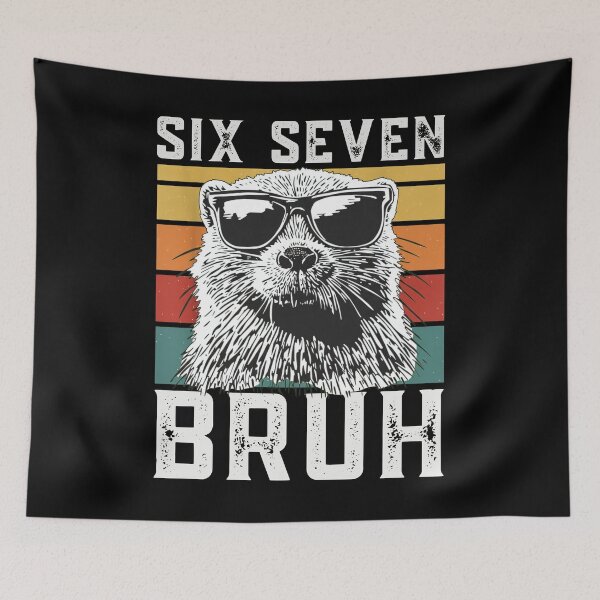 Item preview, Funny Otter Six Seven Bruh T-Shirt designed and sold by LashondaGreen89.