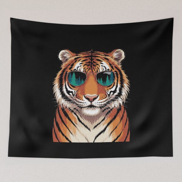 Item preview, Cool Tiger with Sunglasses  designed and sold by MathisBellanger.
