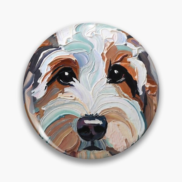 Item preview, Sheepadoodle Portrait on Emerald Green designed and sold by ChrisButler.