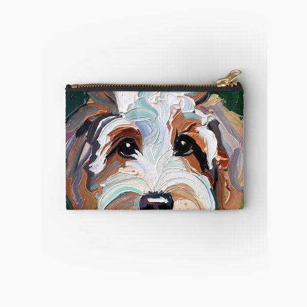Item preview, Sheepadoodle Portrait on Emerald Green designed and sold by ChrisButler.