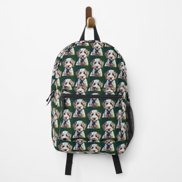Item preview, Sheepadoodle Portrait on Emerald Green designed and sold by ChrisButler.