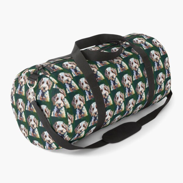 Item preview, Sheepadoodle Portrait on Emerald Green designed and sold by ChrisButler.