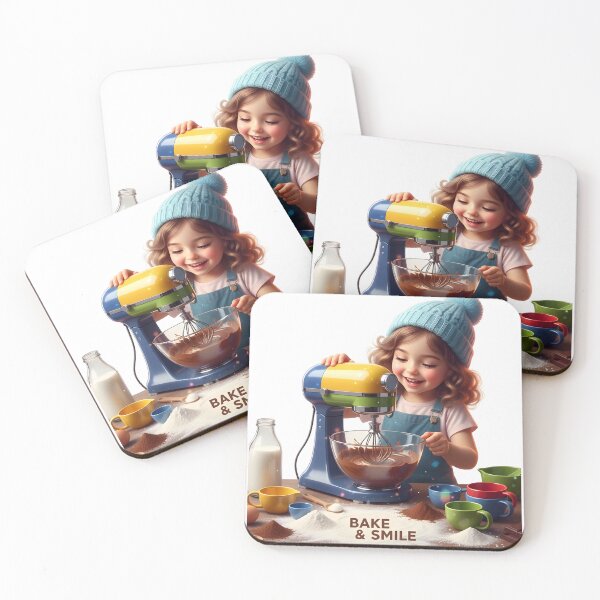 Item preview, Vibrant Little Chef Baking: Bake & Smile Cozy Kitchen Mixer Adventure Art designed and sold by VibranPalette.