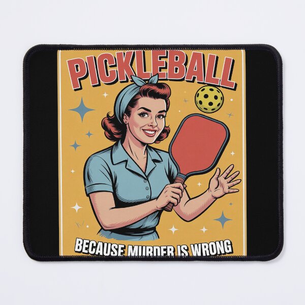 Item preview, Pickleball Woman Because Murder is Wrong designed and sold by ProudForFunny.