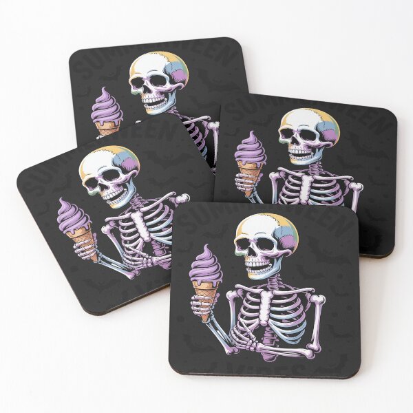 Item preview, Summerween Vibes Skeleton Ice Cream designed and sold by AvagondaMind.