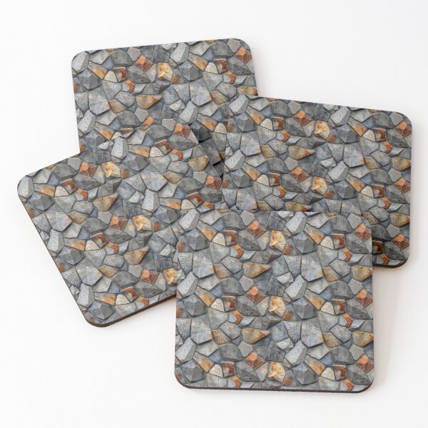 Item preview, Geometric Rusty Stone and Concrete Pattern designed and sold by NTGUILTY.