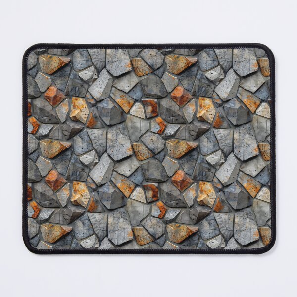 Item preview, Geometric Rusty Stone and Concrete Pattern designed and sold by NTGUILTY.