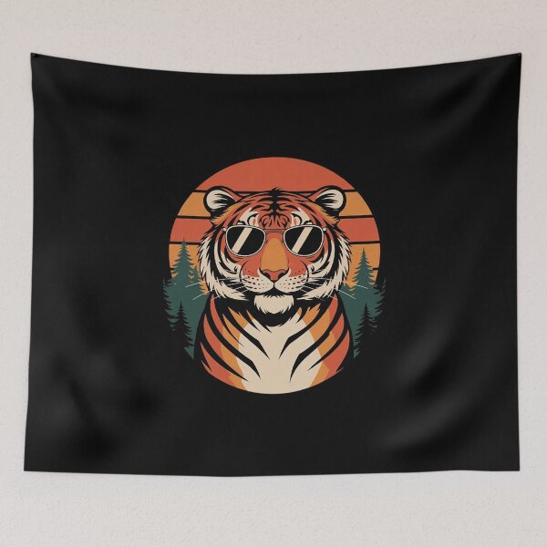 Item preview, Cool Tiger With sunglasses Forest Lover  designed and sold by MathisBellanger.
