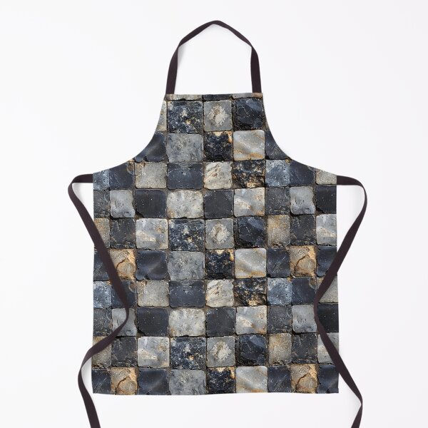 Item preview, Dark Square Stone Tiled Wall Pattern designed and sold by NTGUILTY.