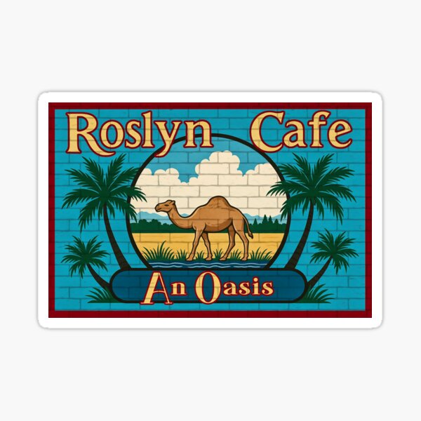 Roslyn Cafe - Northern Exposure TV Show Sticker