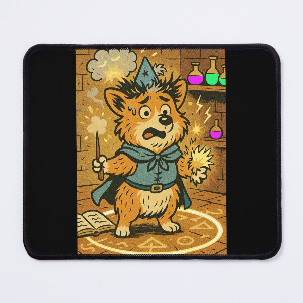 Item preview, Castlecore Pets: Corgi – Wizard Corgi Spell Circle – Gift for Corgi Lovers • Retro Comics • Vintage Halftone designed and sold by JacobKAurumhead.