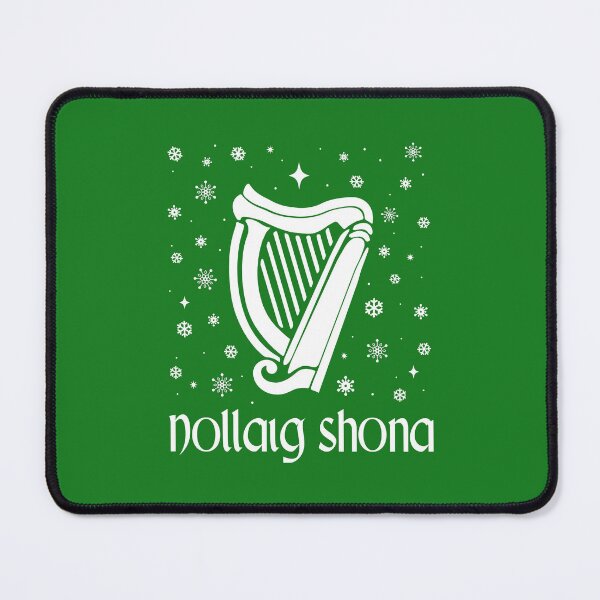 Item preview, Nollaig Shona Gaelic Happy Christmas Irish Eire Celtic Harp Matching Couple Family designed and sold by Bad Kitty Designz.