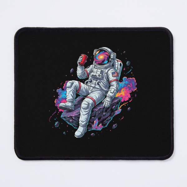 Item preview, Chilling Astronaut in Space - Cosmic Party Vibes Surreal Art designed and sold by BeFaCtO.