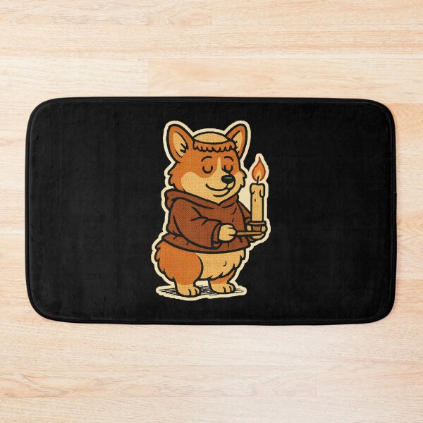 Item preview, Castlecore Pets: Corgi – Monk Corgi Candle Watch – Gift for Corgi Lovers • Retro Comics • Vintage Halftone designed and sold by JacobKAurumhead.