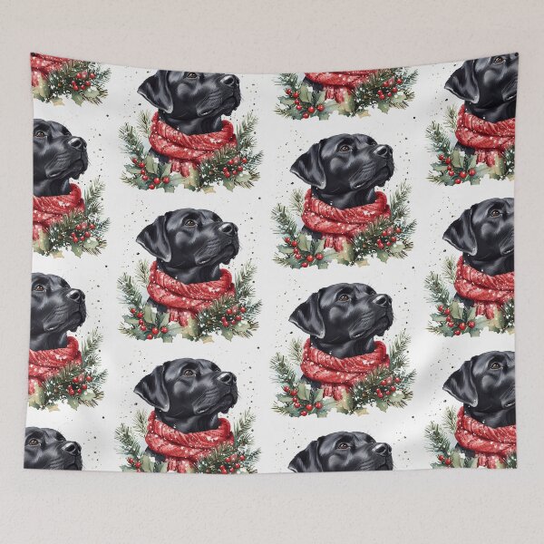Item preview, Festive Black Lab designed and sold by rmcbuckeye.