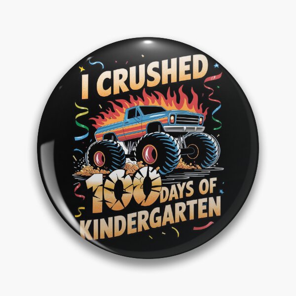 Item preview, I Crushed 100 Days of Kindergarten Boys  designed and sold by MicanCuteStore.