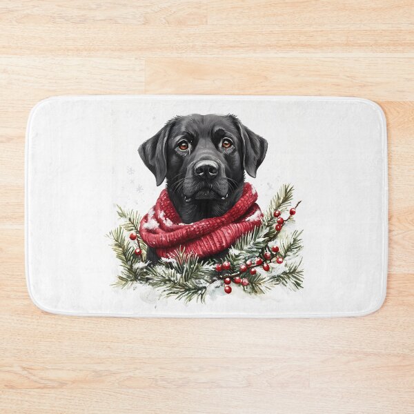 Item preview, Festive Black Lab designed and sold by rmcbuckeye.