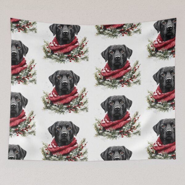 Item preview, Festive Black Lab designed and sold by rmcbuckeye.