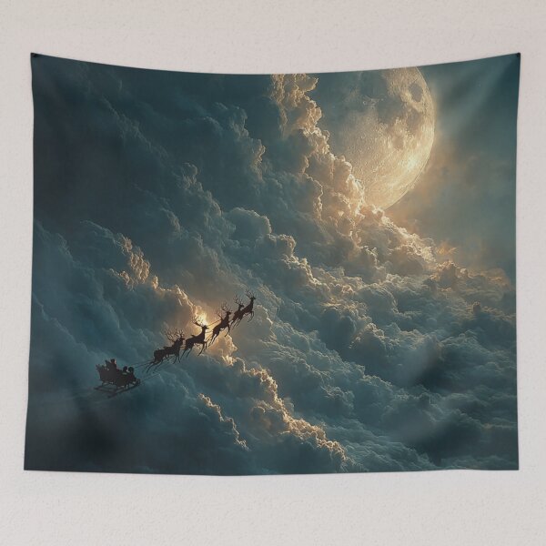 Item preview, Santa making his Route designed and sold by dazzeink.