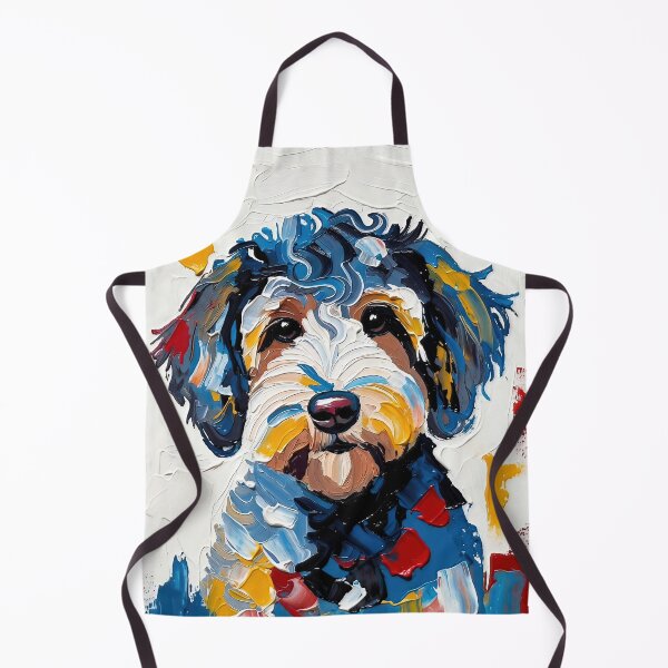 Item preview, Vibrant Sheepadoodle Abstract Portrait designed and sold by ChrisButler.