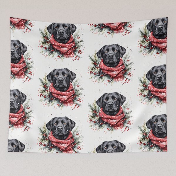 Item preview, Festive Black Lab designed and sold by rmcbuckeye.