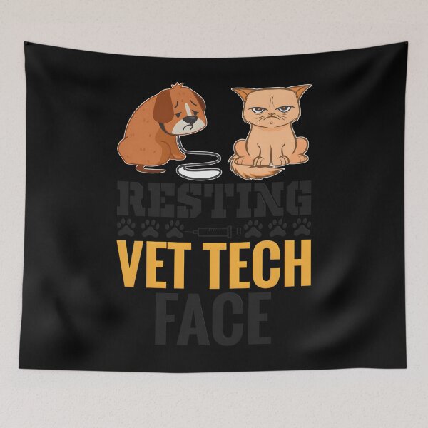 Item preview, Resting Vet Tech Face – Funny Veterinarian designed and sold by krxlqsxnxyy69.