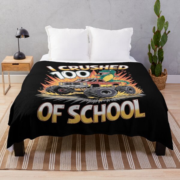 Item preview, I Crushed 100 Days of School Boys  100th Day designed and sold by lilLilaBatArt.