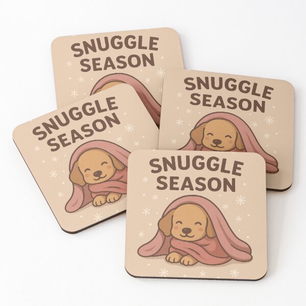 Item preview, Snuggle Season Puppy – Cozy Blanket Dogmom Winter Art designed and sold by dogmomtees.