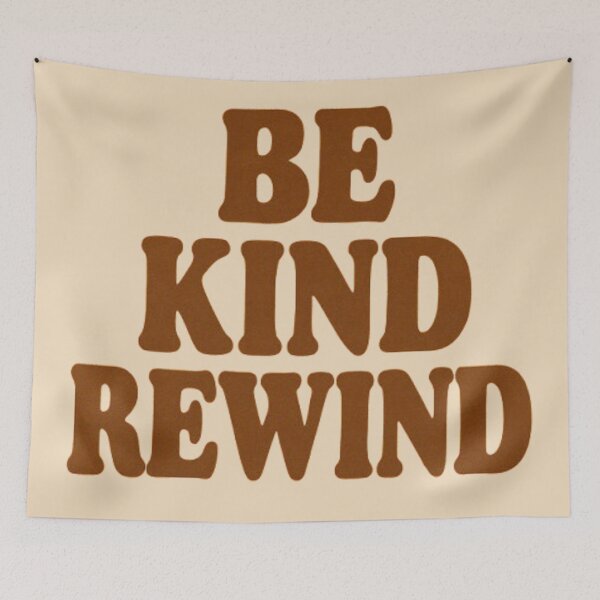 Item preview, Be Kind Rewind Retro VHS Typography Design designed and sold by H2Vibes.