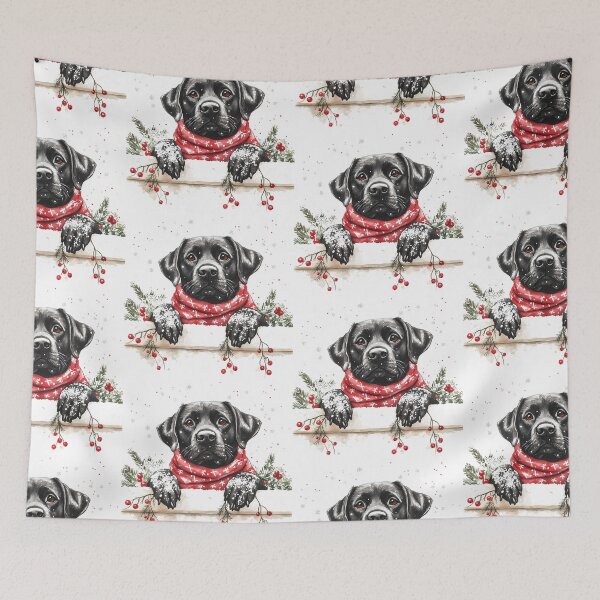 Item preview, Festive Black Lab designed and sold by rmcbuckeye.